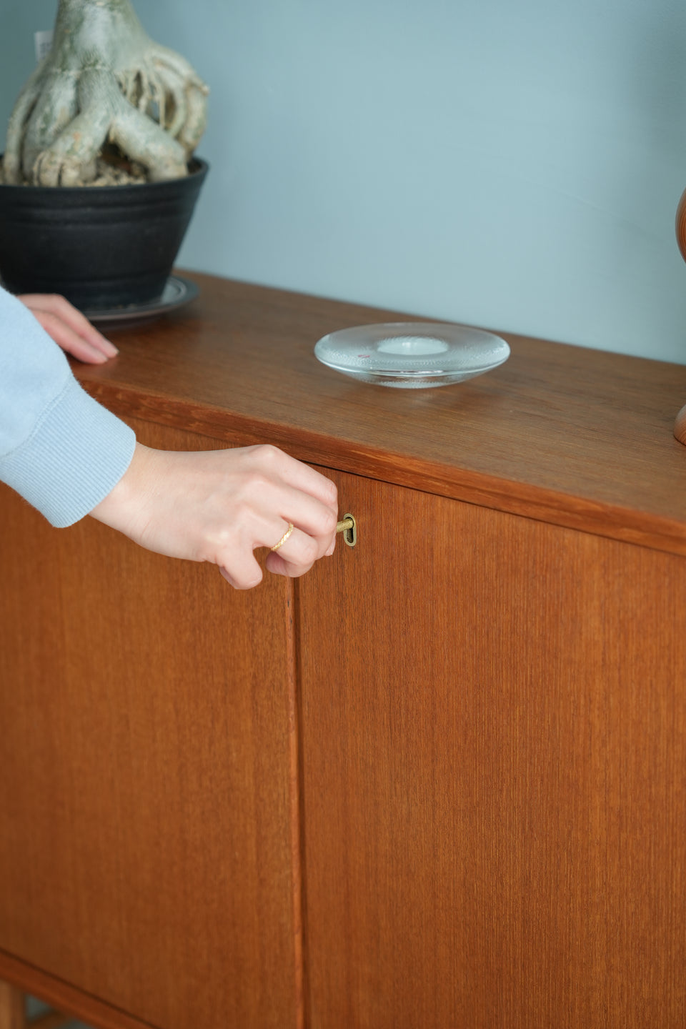 Swedish Vintage Slim Cabinet/スウェーデンヴィンテージ スリムキャビネット チーク材 北欧家具