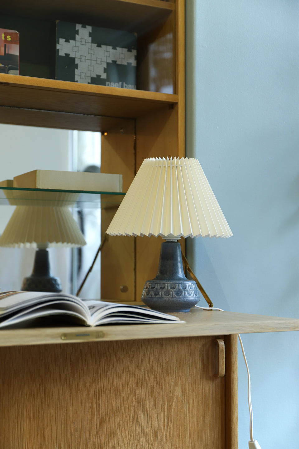 Table Lamp Søholm blue Danish Vintage/テーブルランプ スーホルム ブルー デンマークヴィンテージ 照明 北欧インテリア