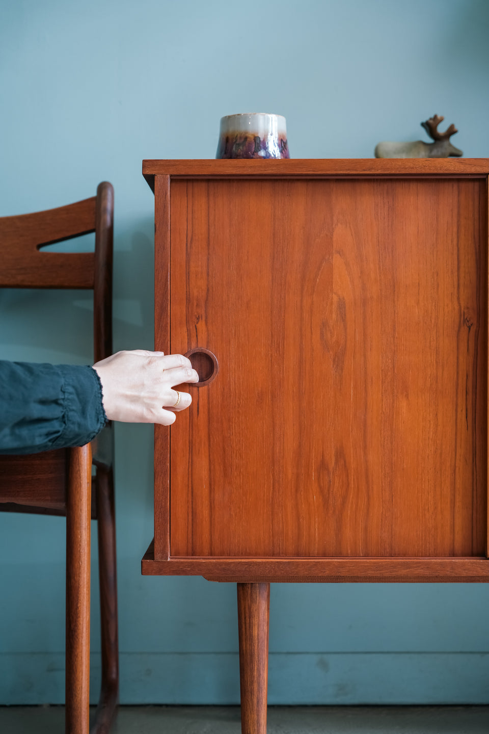 Teak Small Side Board Danish Vintage/デンマークヴィンテージ スモールサイドボート チーク材