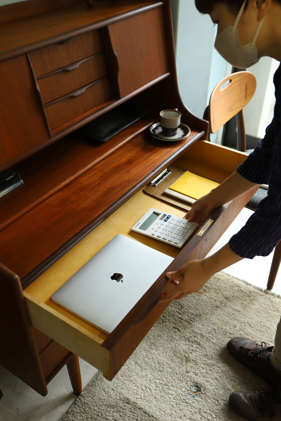 Teakwood Writing Bureau Danish Vintage/デンマークヴィンテージ ライティングビューロー 北欧家具