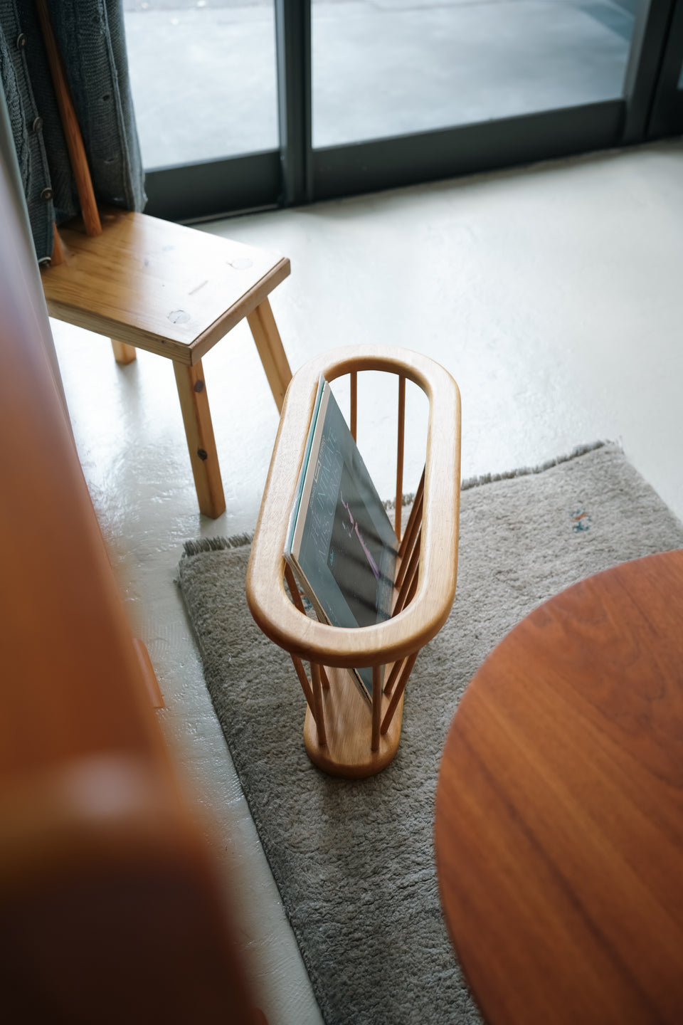 Vintage Beech Wood Magazine Rack/ヴィンテージ マガジンラック ビーチ材