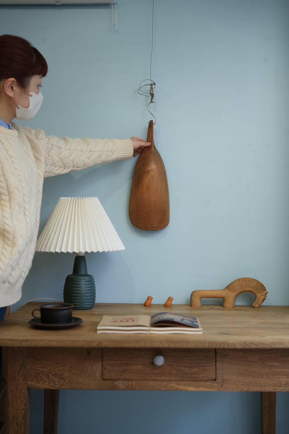 Vintage Wooden Scoop Made in Italy/イタリアヴィンテージ 木製スコップ ボウル