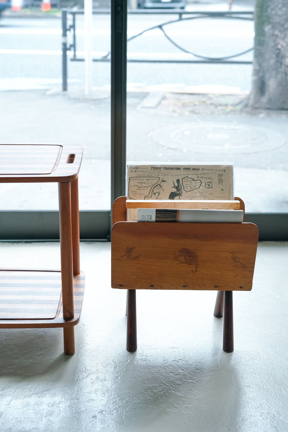 Wooden Magazine Rack Danish Vintage/デンマークヴィンテージ 木製マガジンラック 北欧インテリア