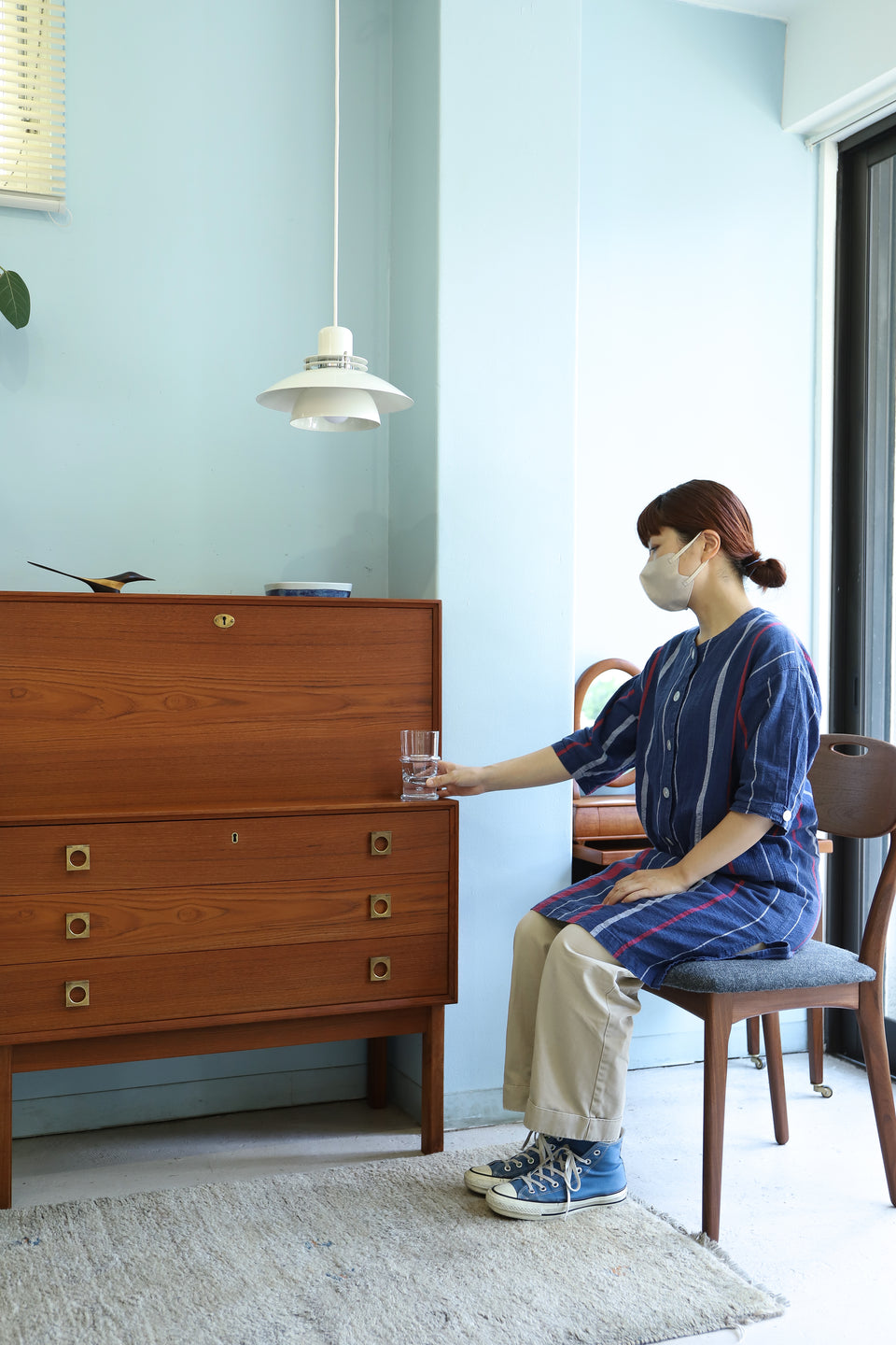 Writing Bureau Secretary Desk Danish Vintage/デンマークヴィンテージ ライティングビューロー チーク材 北欧家具
