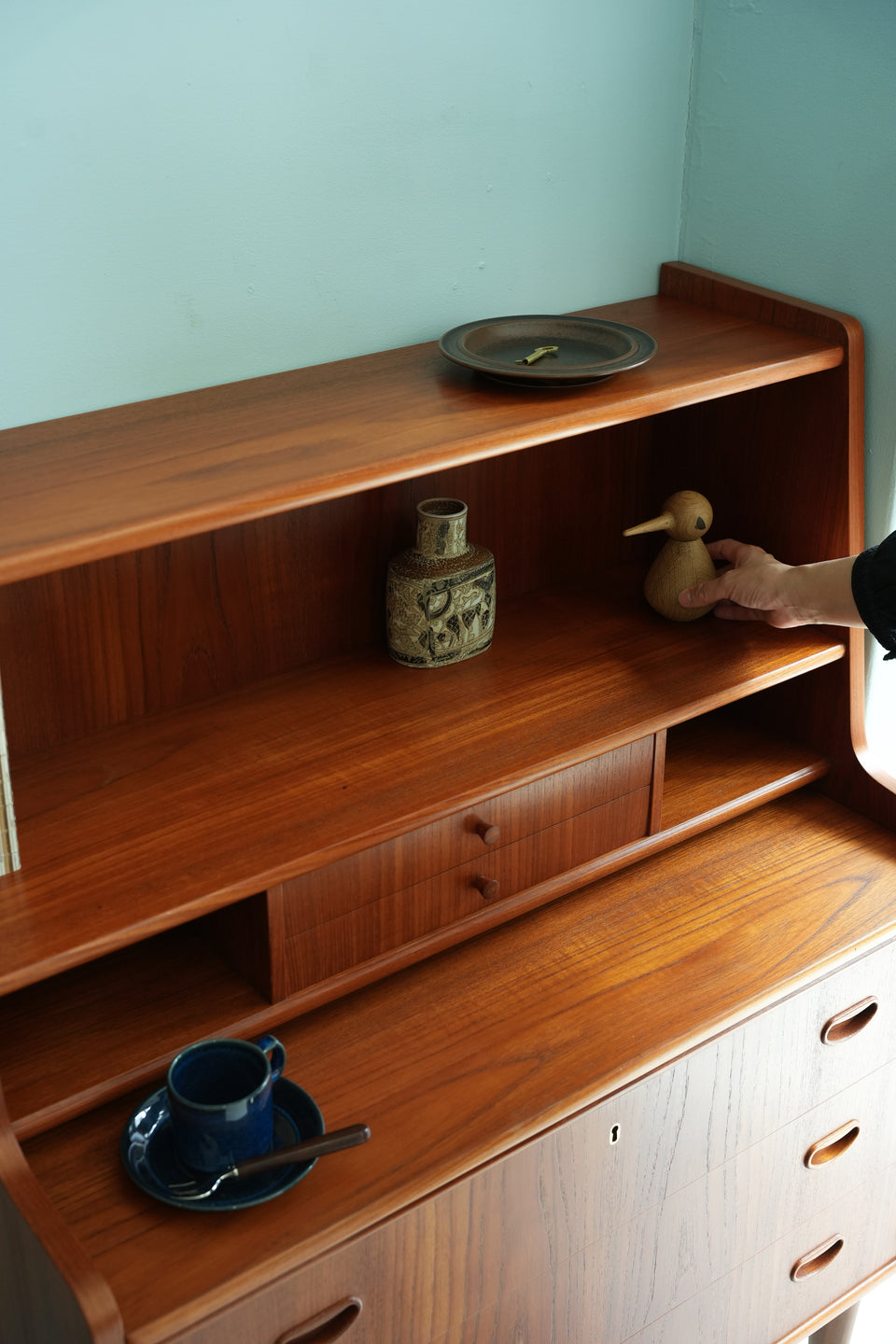 Writing Bureau Teakwood Danish Vintage/デンマークヴィンテージ ライティングビューロー チーク材 北欧家具