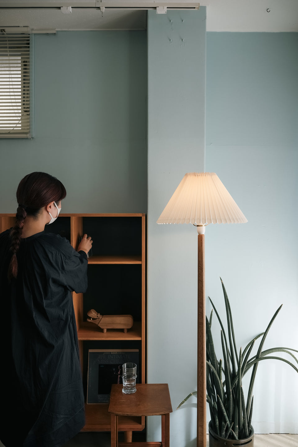 Scandinavian Vintage Solid Oakwood Floor Stand Light/北欧ヴィンテージ フロアスタンドライト オーク材