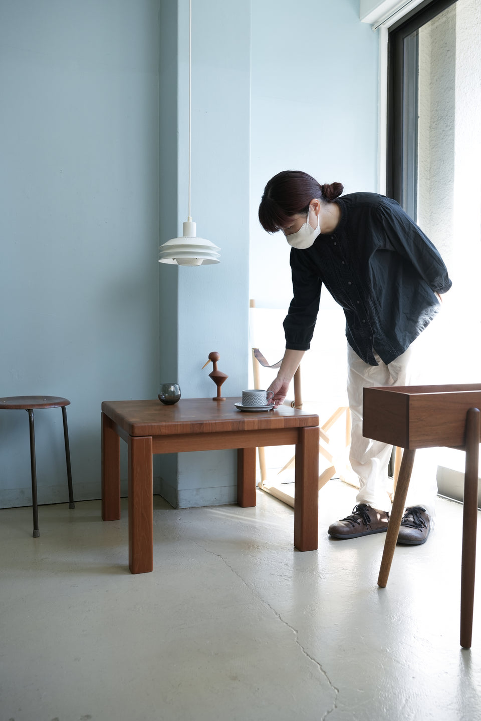 Vintage Solid Teak Square Coffee Table/ヴィンテージ コーヒーテーブル チーク材