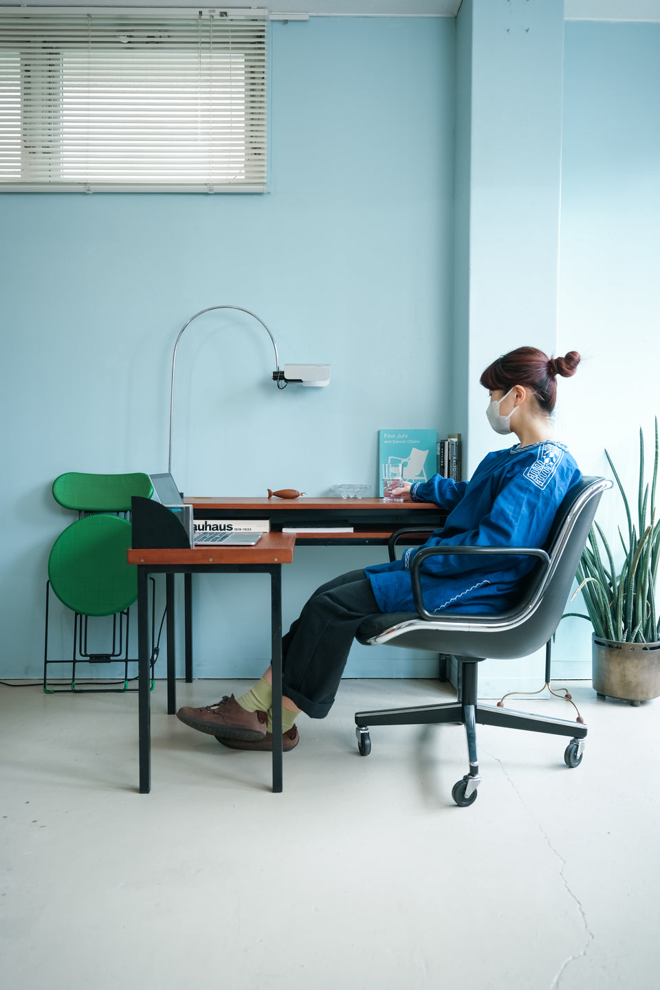 Euro Midcentry Vintage L-shape Desk/ヨーロッパヴィンテージ デスク ミッドセンチュリー