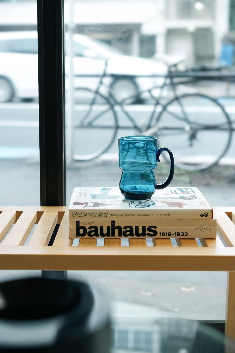 Bertil Vallien Blue Glass Mug Åfors/バーティル・ヴァリーン マグ 北欧ガラス スウェーデンヴィンテージ