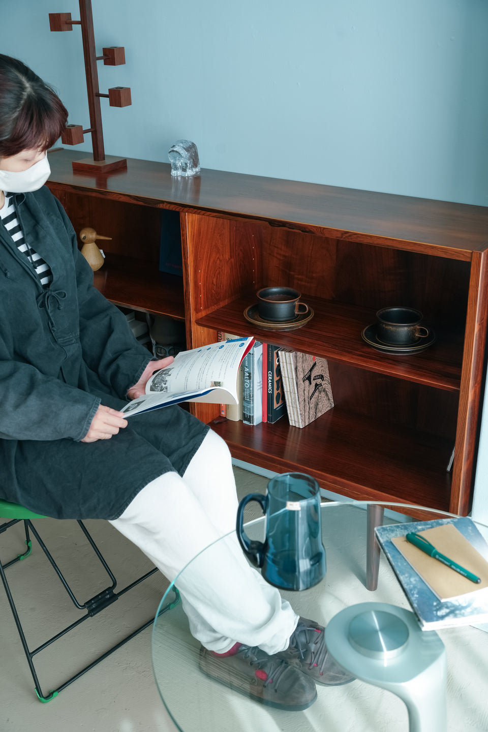 Hundevad & Co. Rosewood Low Bookcase Danish Vintage/デンマークヴィンテージ ブックケース ローズウッド材 北欧家具