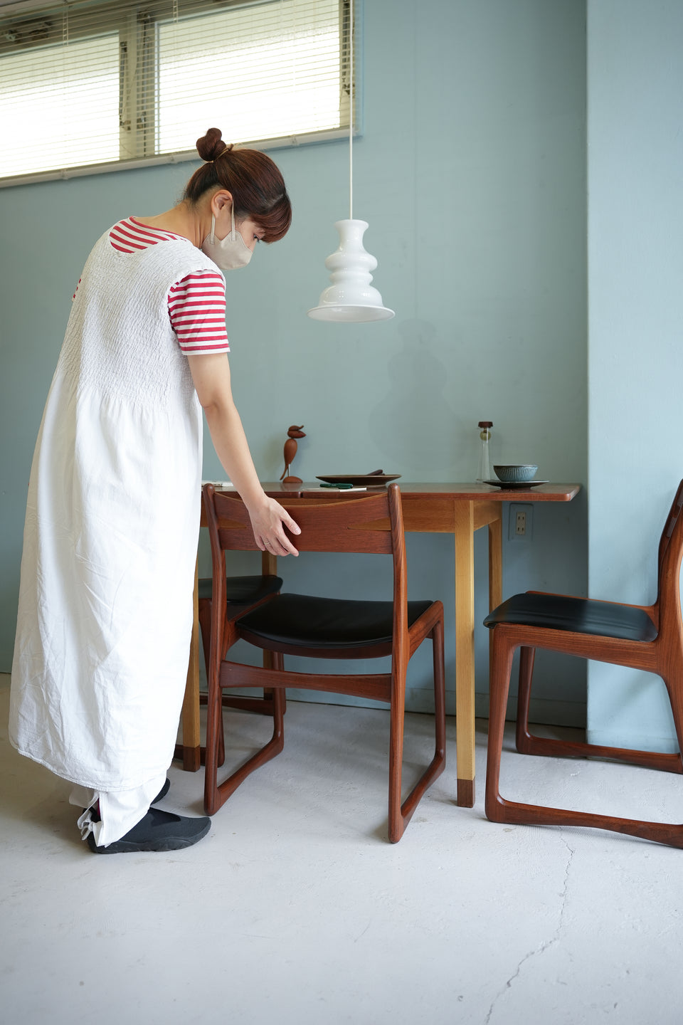 Danish Vintage Dining Chair Sculptural Design/デンマークヴィンテージ ダイニングチェア 椅子 チーク材 北欧家具