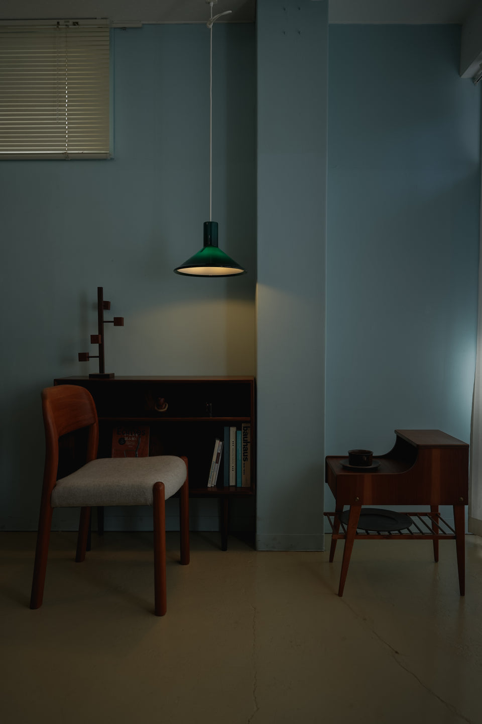 Vintage Holmegaard Pendant Light P&T Green large Michael Bang/ホルムガード ペンダントライト マイケル・バング 照明 デンマークヴィンテージ