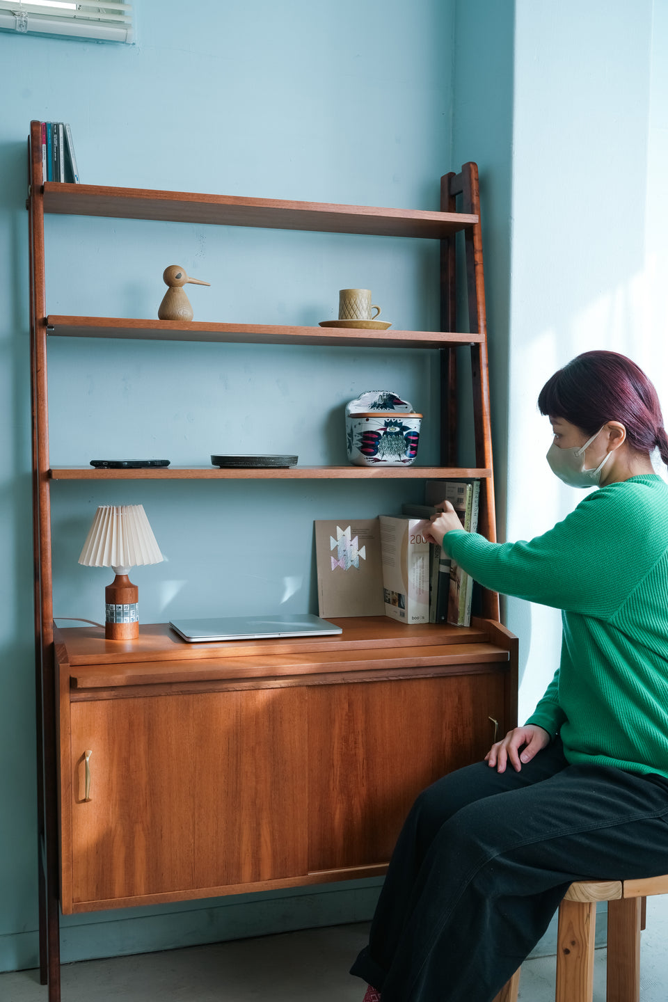 Swedish Vintage Open Shelf Bureau/スウェーデンヴィンテージ オープンシェルフ ビューロー 本棚 北欧家具