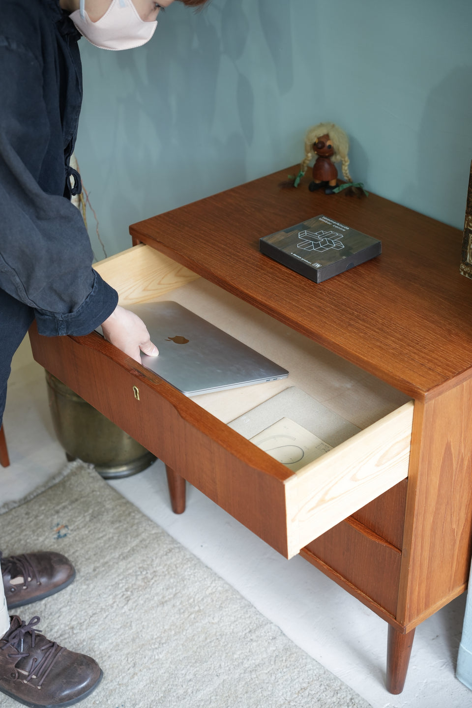 Danish Vintage 3drawer Chest/デンマークヴィンテージ 3段チェスト 収納 北欧家具