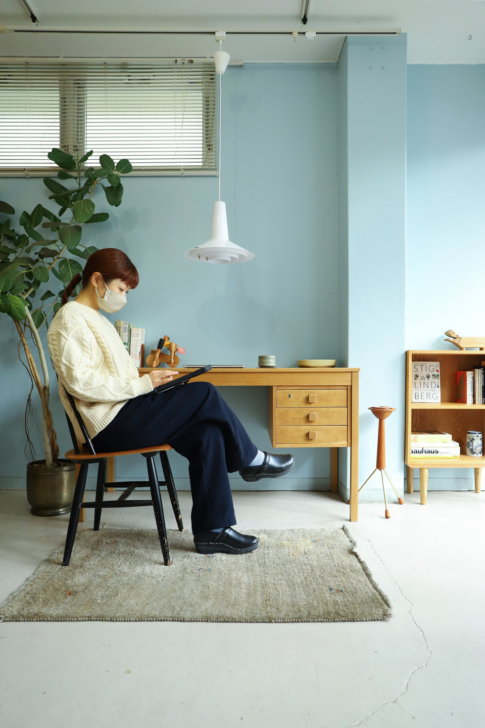 Danish Vintage Domino Møbler Desk/デンマークヴィンテージ ドミノモブラー デスク 両袖机 北欧家具