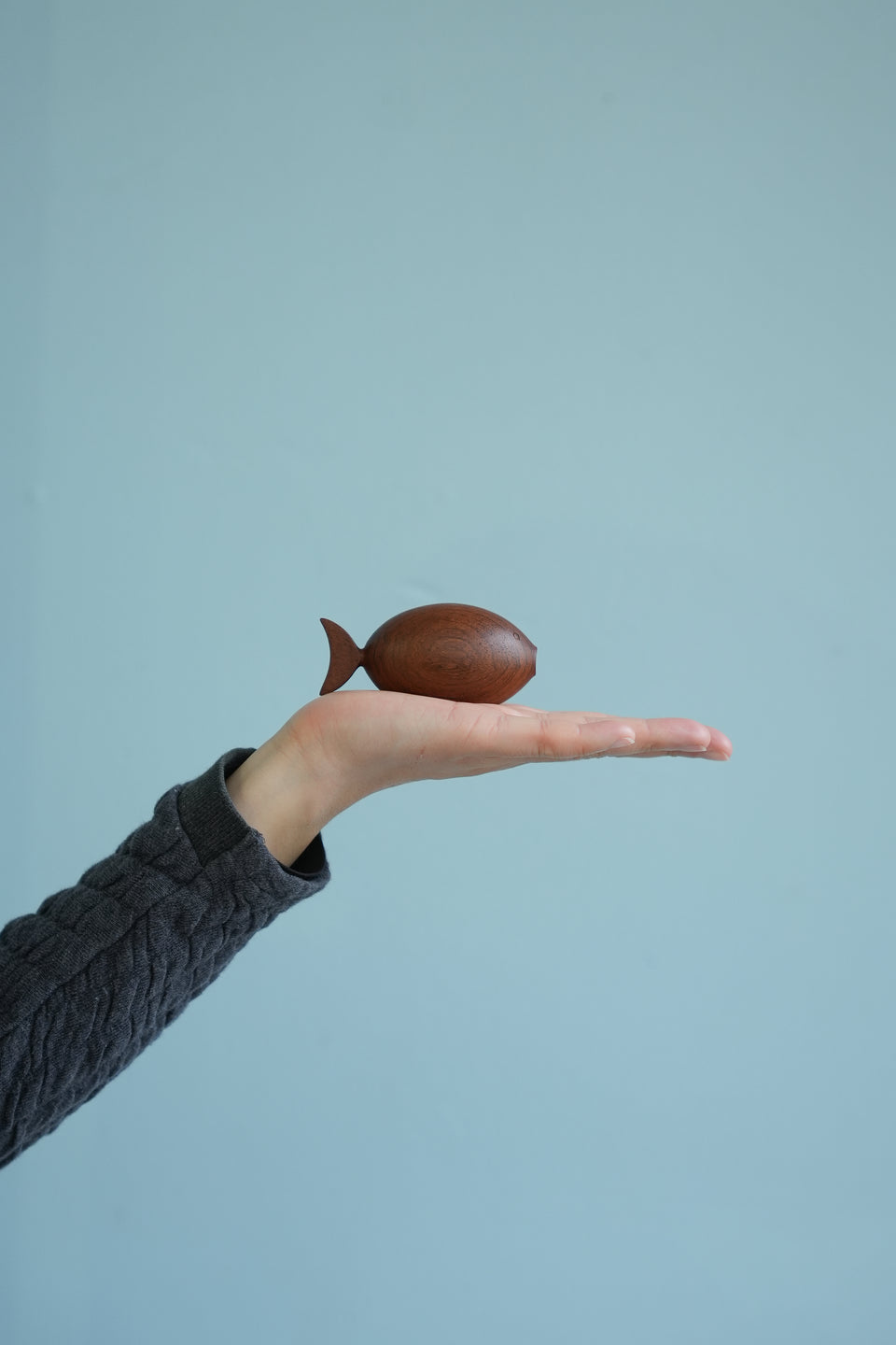 Danish Vintage Ernst Henriksen Fish Object/デンマークヴィンテージ 魚の小さなオブジェ チーク材 北欧インテリア