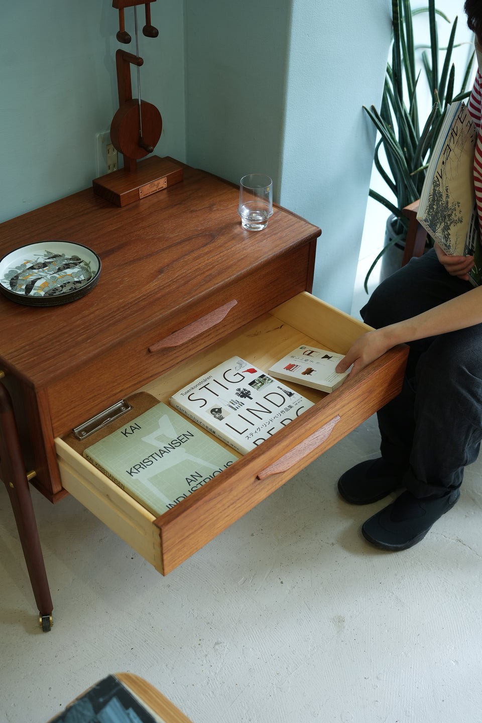 Danish Vintage Sewing Wagon Side Chest/デンマークヴィンテージ ソーイングワゴン サイドチェスト 北欧家具