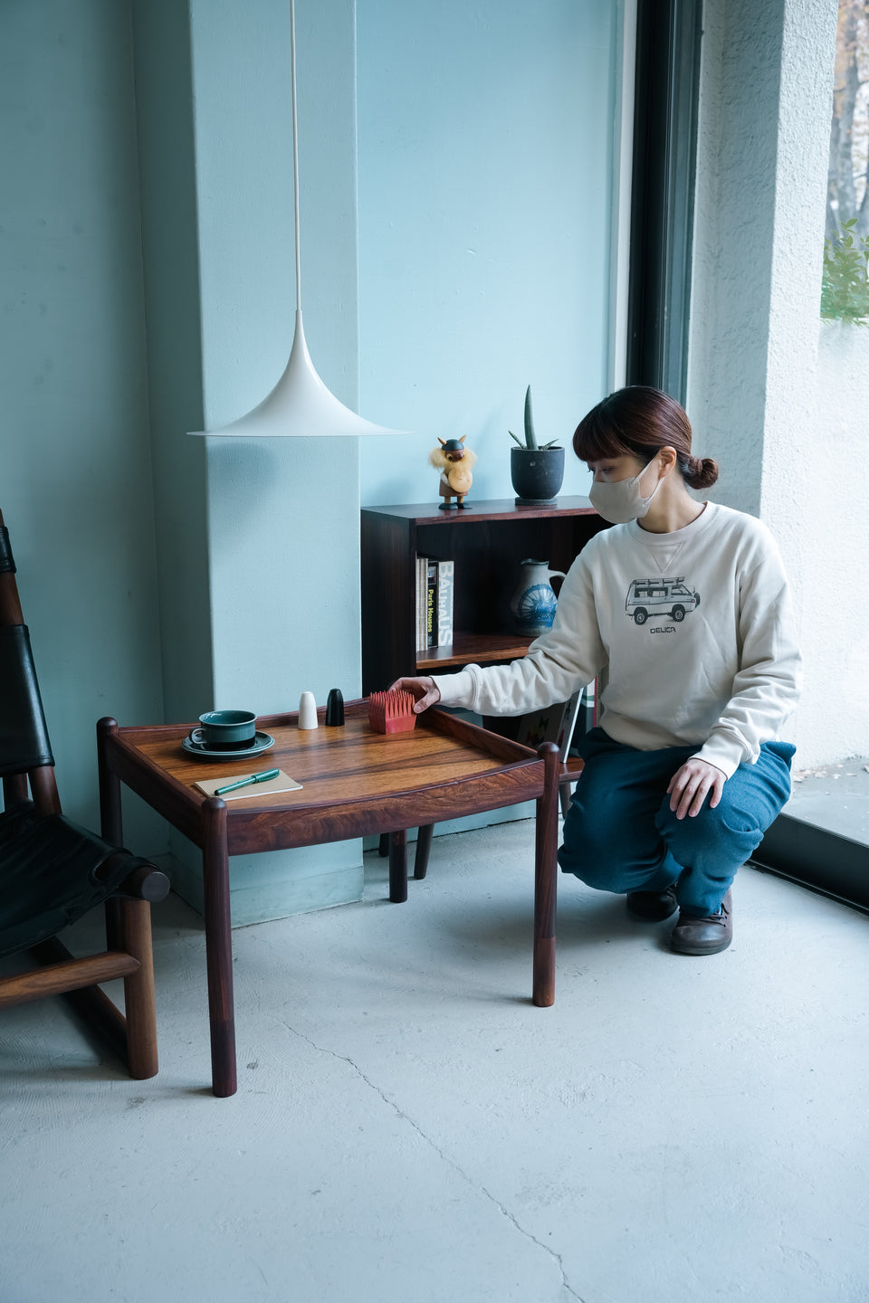 Danish Vintage Rosewood Square Coffee Table/デンマークヴィンテージ コーヒーテーブル ローズウッド材 北欧家具