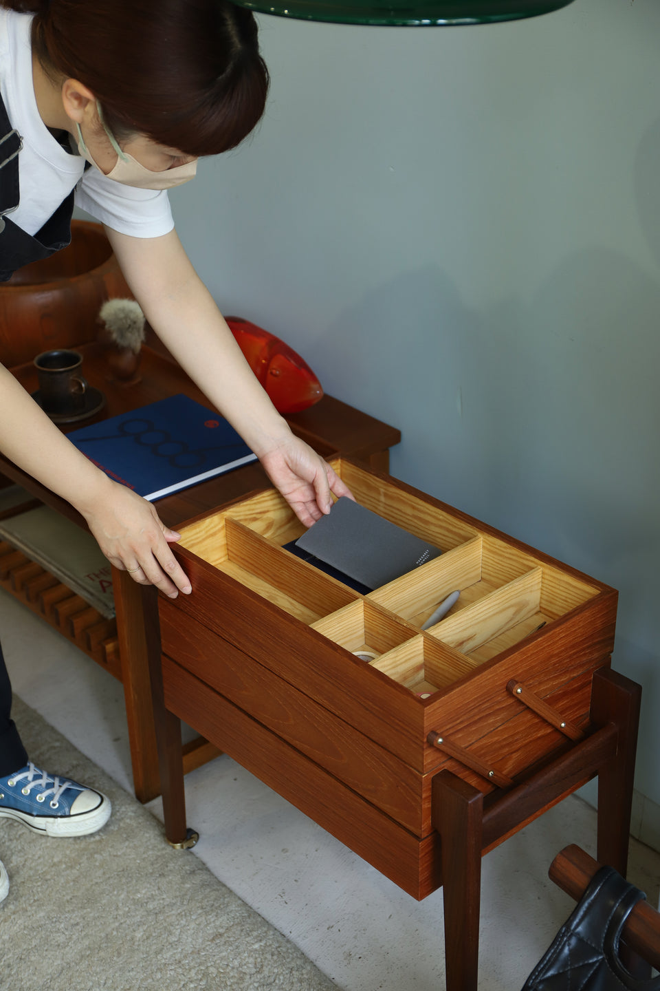 Danish Vintage Sewing Wagon Table/デンマークヴィンテージ ソーイングワゴンテーブル 北欧家具