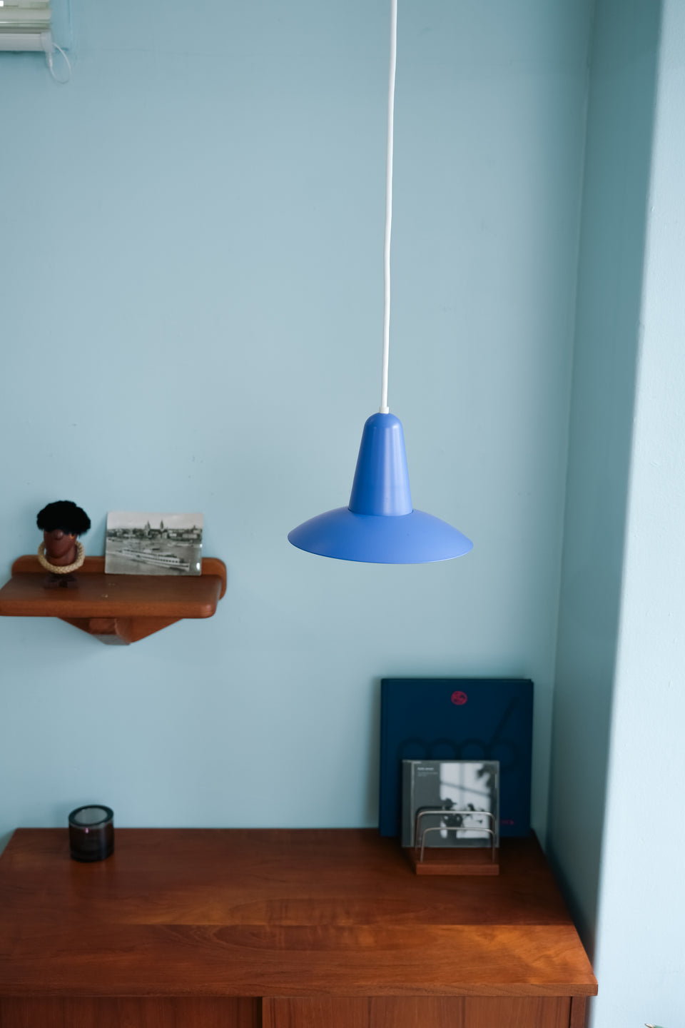 Danish Vintage Small Blue Pendant Light/デンマークヴィンテージ ペンダントライト
