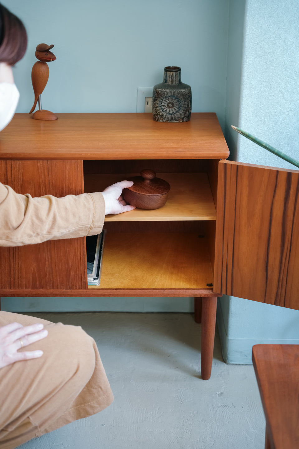 Danish Vintage Teak Small Cabinet/デンマークヴィンテージ スモールキャビネット チーク材