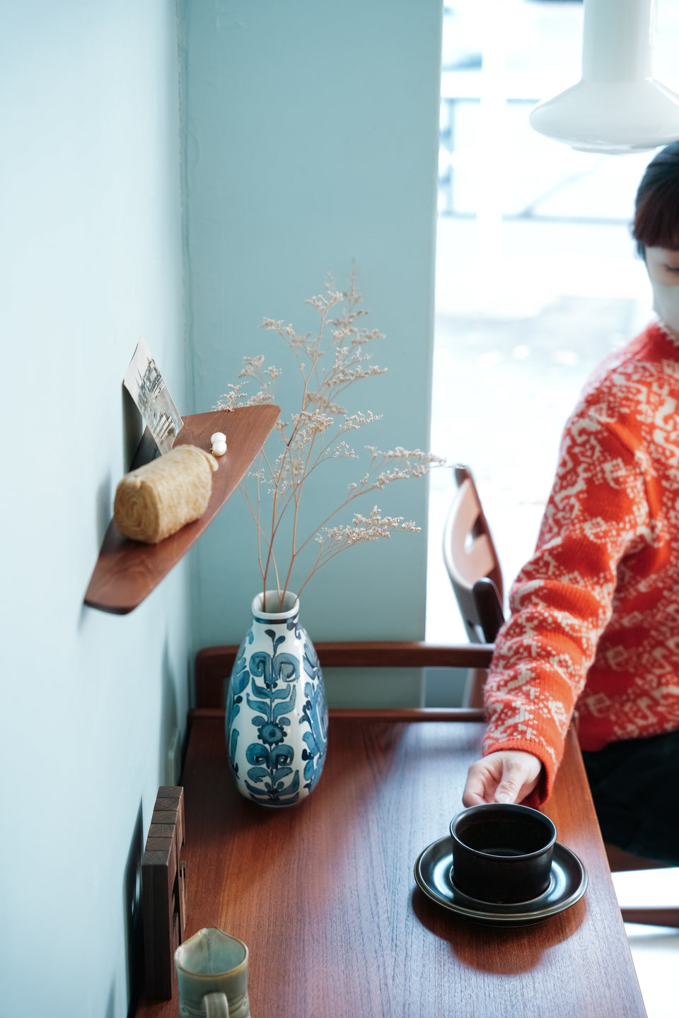 Danish Vintage Teakwood Small Wall Shelf/デンマークヴィンテージ ウォールシェルフ チーク材