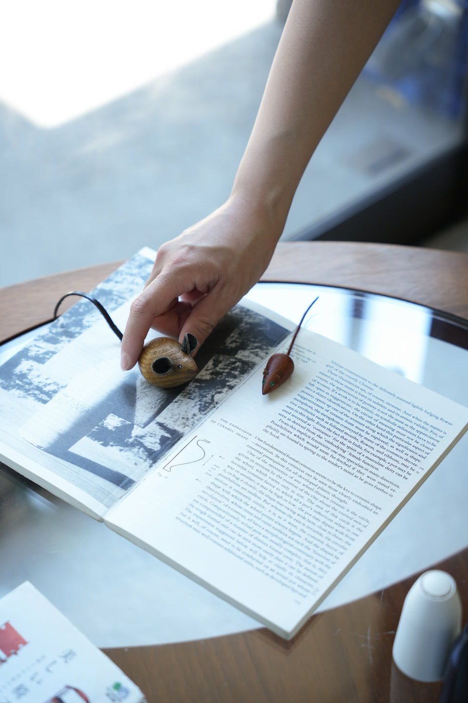 Danish Vintage Wooden Small Mouse/デンマークヴィンテージ 小さなネズミのオブジェ 木製 北欧インテリア