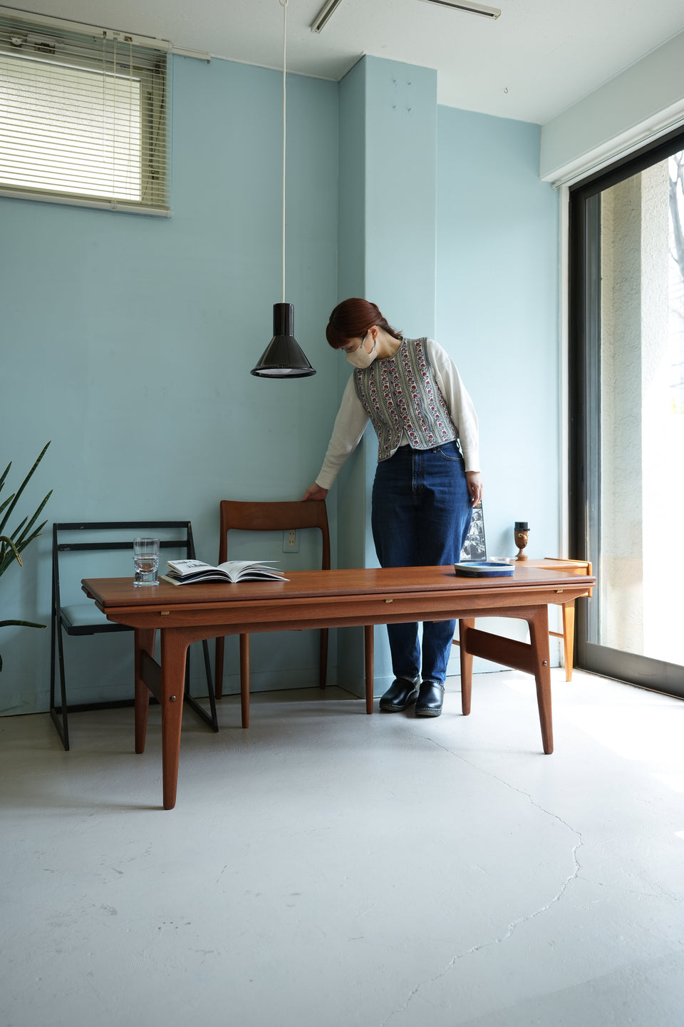 Elevator Extension Table Trioh Møbler Danish Vintage/デンマークヴィンテージ トリオモブラー エレベーター エクステンションテーブル 北欧家具