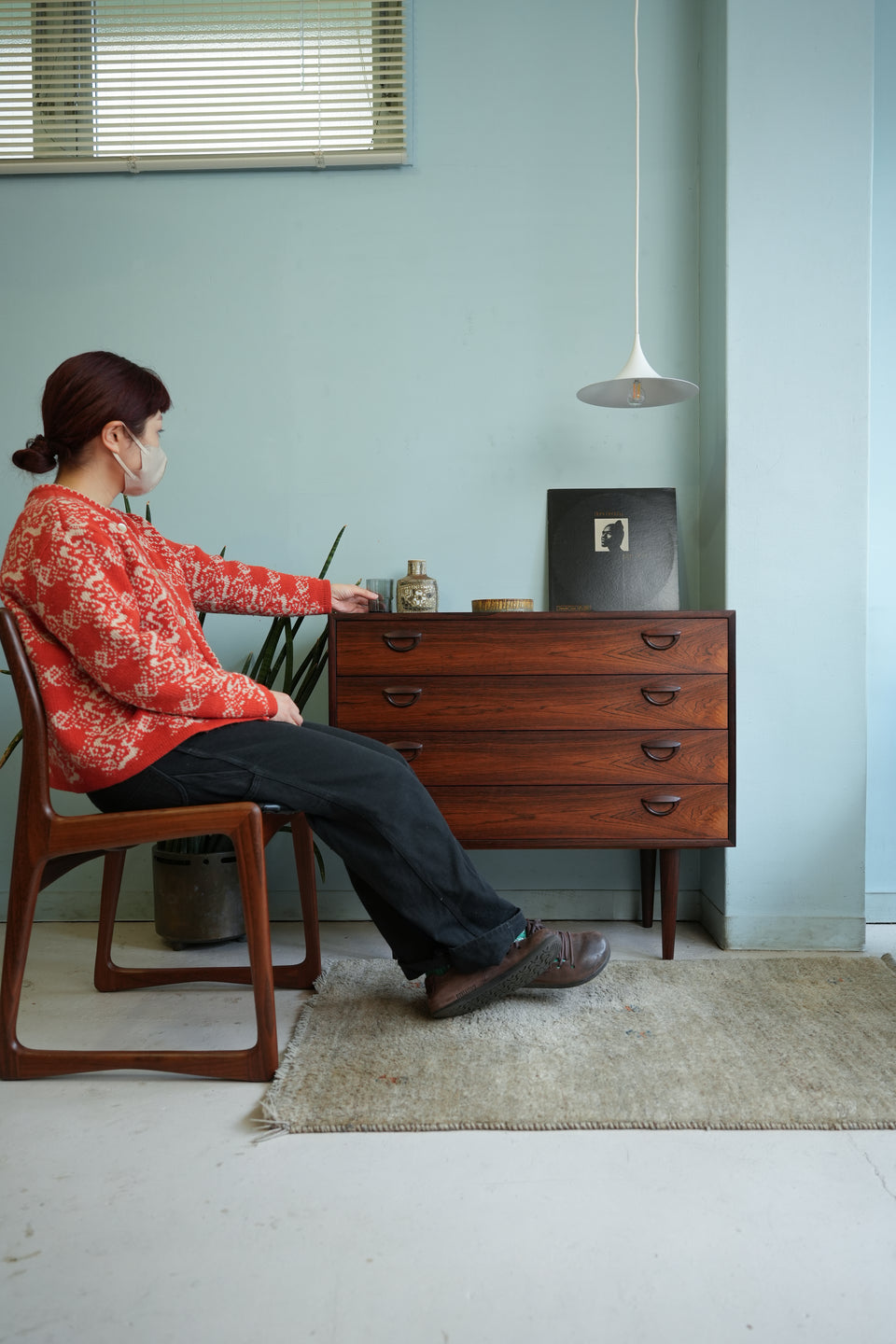 Feldballes Møbelfabrik 4Drawer Chest Kai Kristiansen Rosewood/カイ・クリスチャンセン 4段チェスト ローズウッド デンマークヴィンテージ 北欧家具