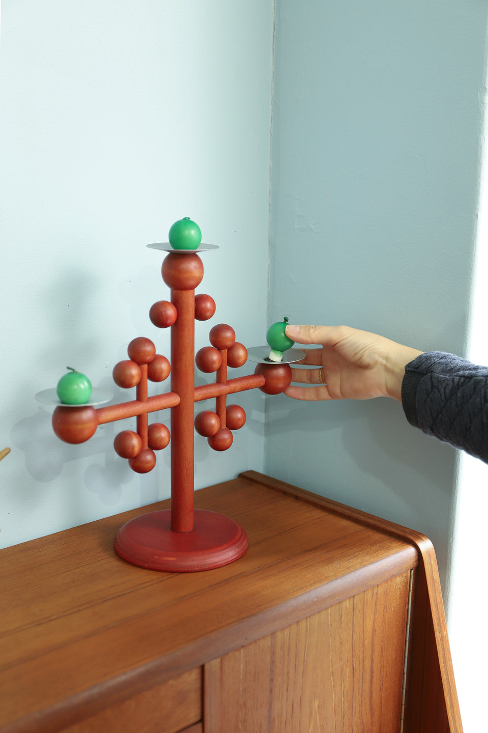 Finnish Vintage Aarikka Candle Holder/フィンランドヴィンテージ アーリッカ キャンドルホルダー 北欧雑貨