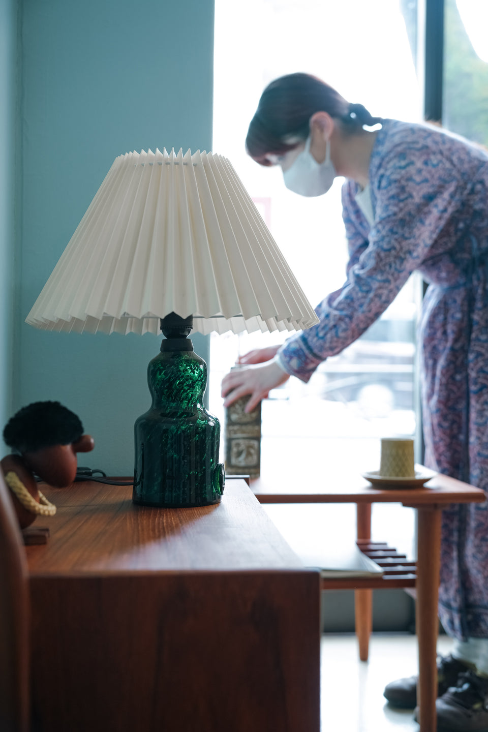 Granna Glasbruk Table Lamp Swedish Vintage/スウェーデンヴィンテージ テーブルランプ ガラス