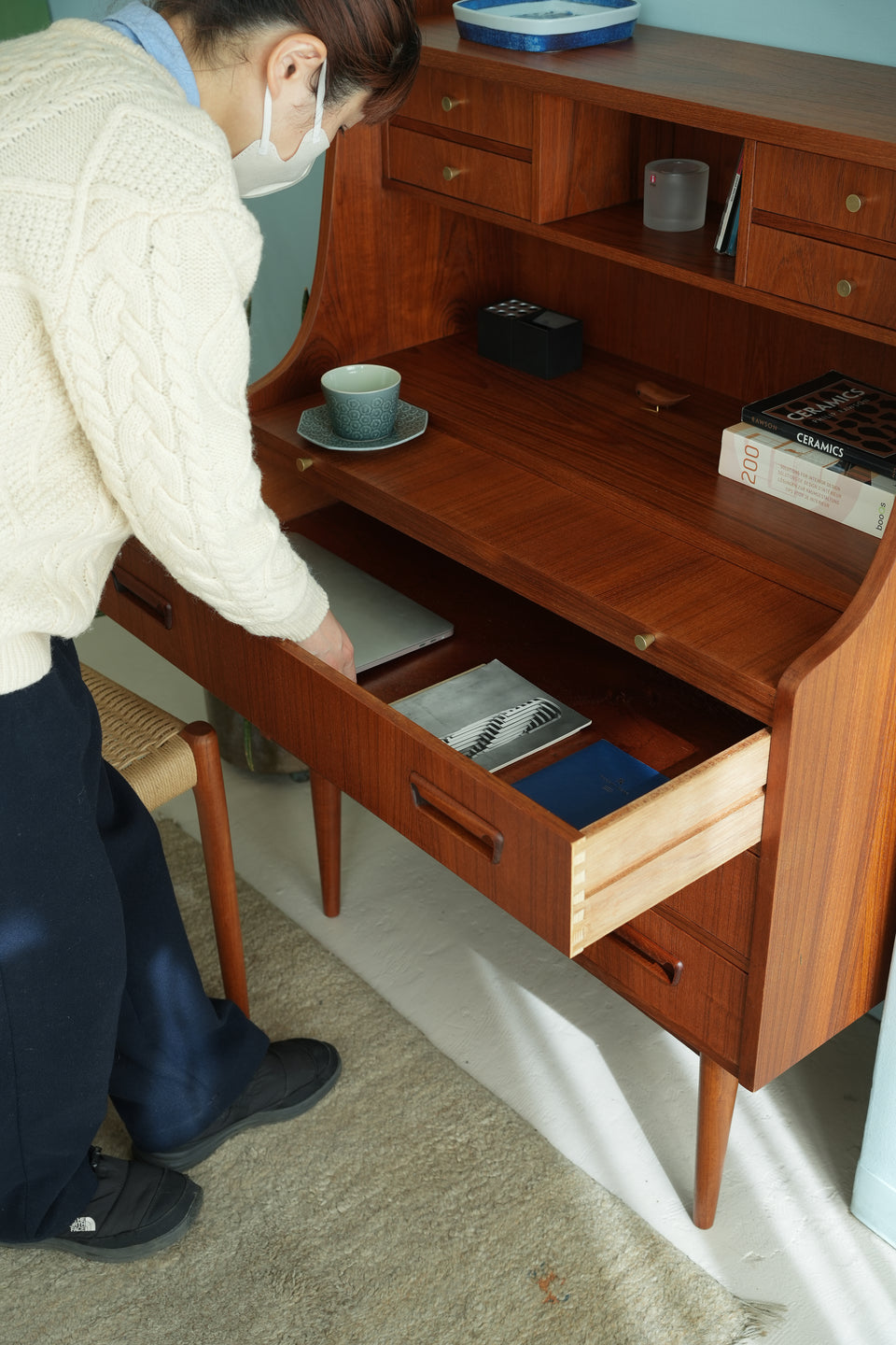 Gunnar Nielsen Tibergaard Writing Bureau Danish Vintage/デンマークヴィンテージ ライティングビューロー 北欧家具