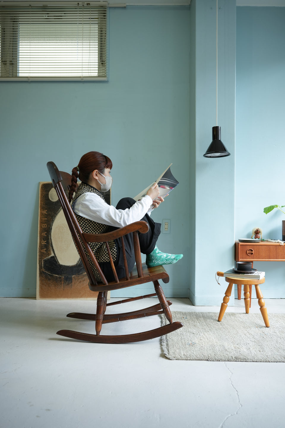 HIDA Rocking Chair Japanese Modern/飛騨産業 ロッキングチェア 穂高 キツツキマーク