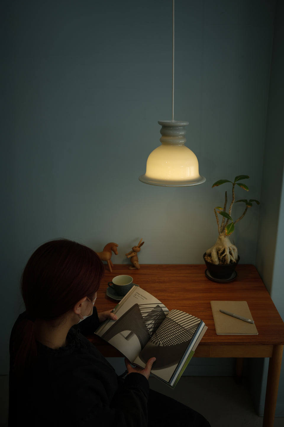Holmegaard Pendant Light Gray Kro Danish Vintage /ホルムガード グレー 北欧ヴィンテージ ペンダントライト 照明