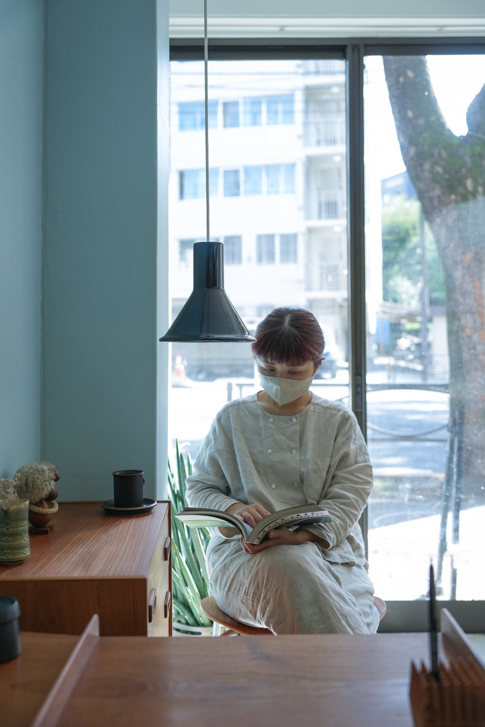 Holmegaard Pendant P&T Mini Blue Michael Bang/ホルムガード ペンダントライト ブルー ミニ 照明 デンマークヴィンテージ