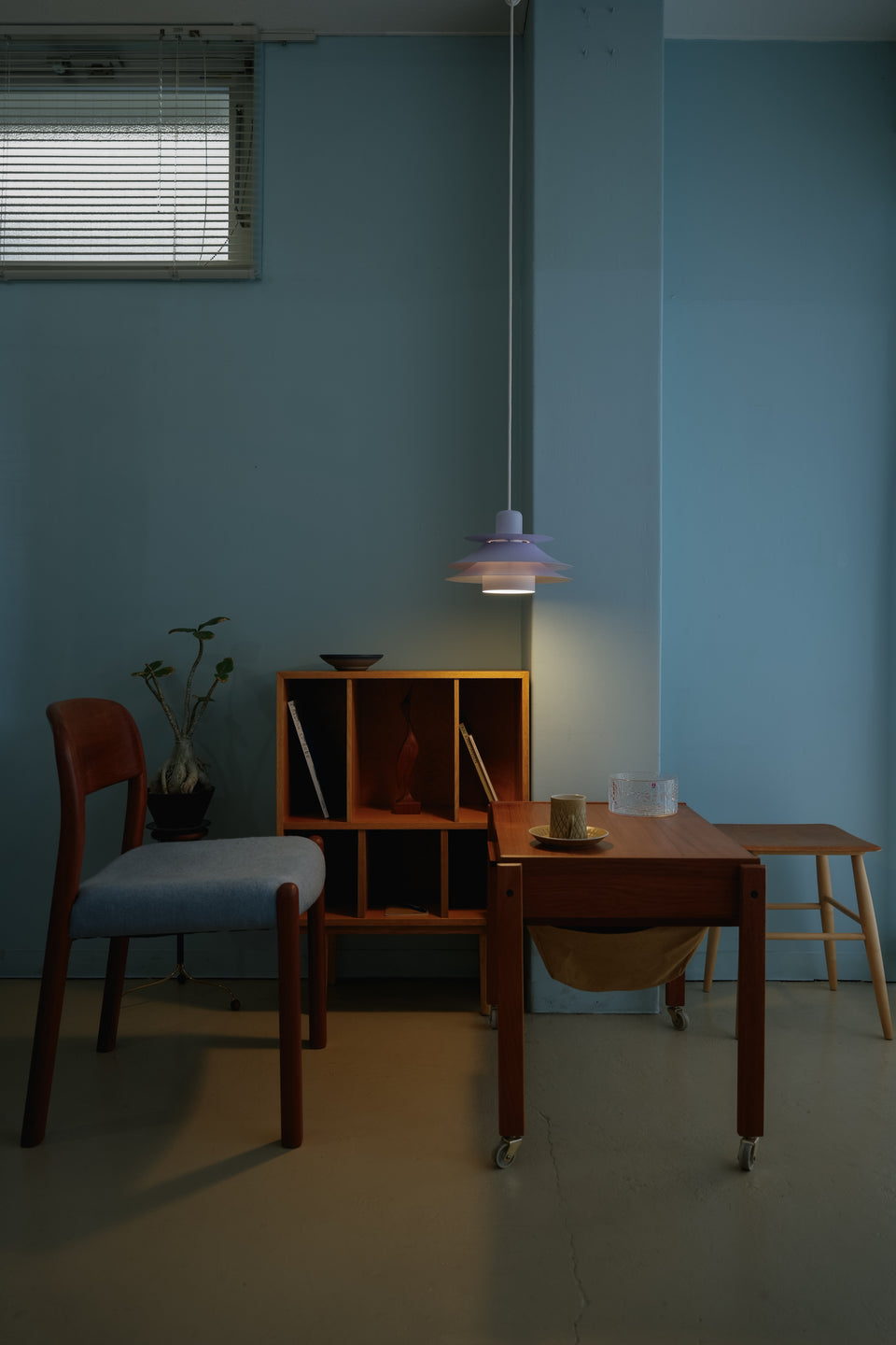 Horn Pendant Light Type753 Purple/デンマークヴィンテージ ホーン ペンダントライト 照明