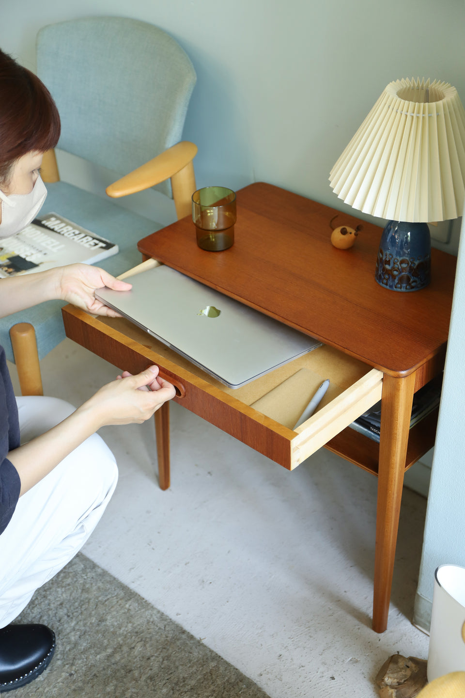 Swedish Vintage Björkås Möbelfabrik Side Chest Table/スウェーデンヴィンテージ サイドチェストテーブル 北欧家具
