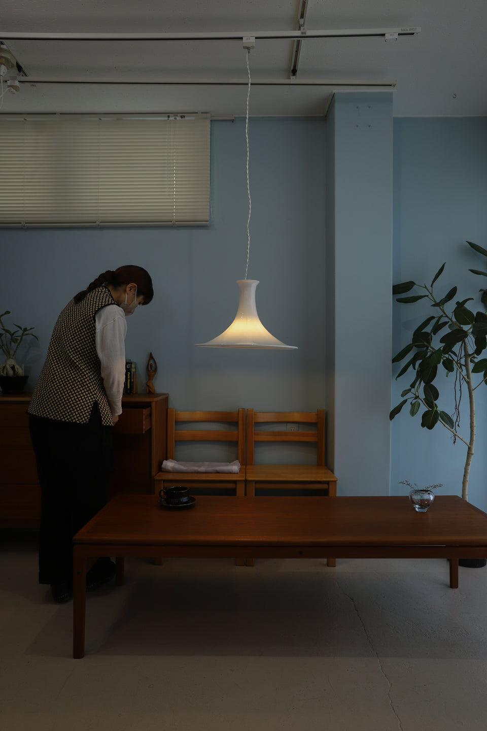 Holmegaard Pendant Light Mandarin XL size/デンマークヴィンテージ ホルムガード ペンダントライト マンダリン 照明 北欧インテリア