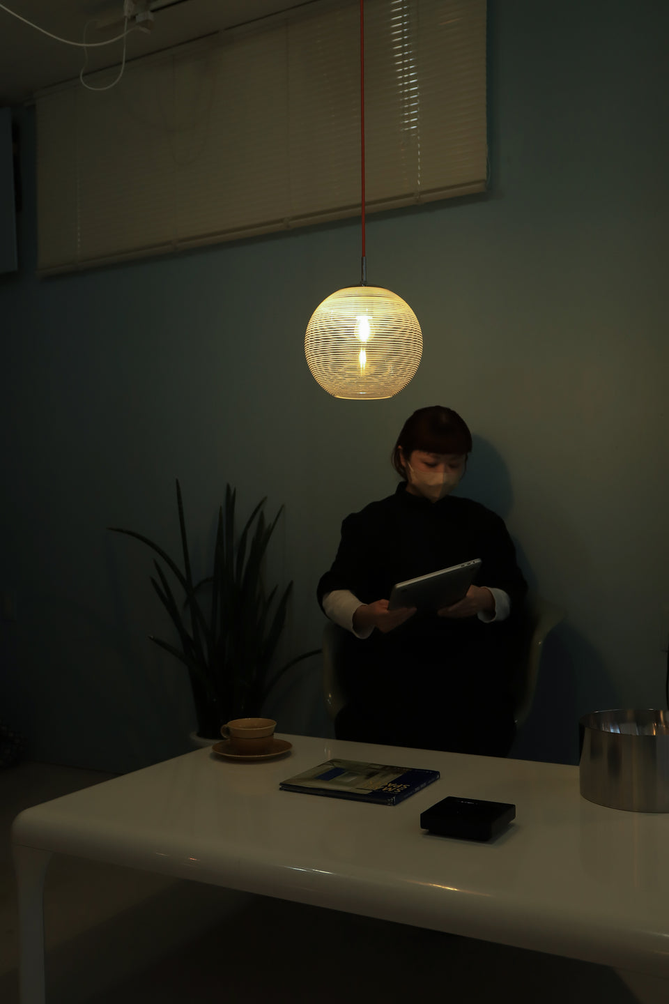 Japanese Vintage Globe Glass Pendant Light/ジャパンヴィンテージ ガラスシェード ペンダントライト レトロモダン