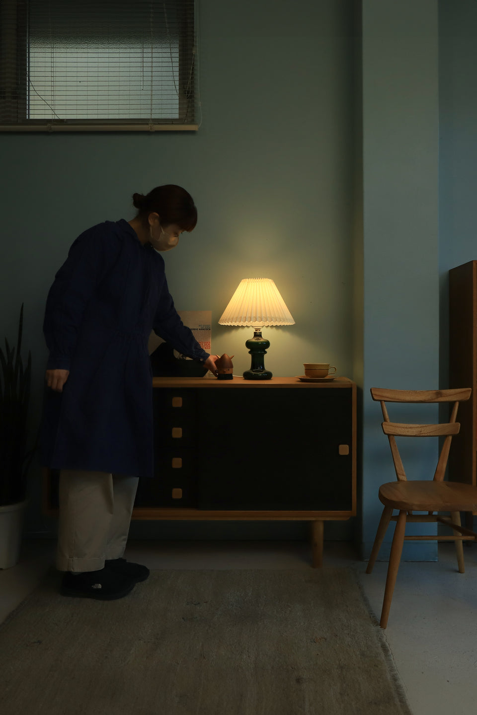 Vintage Holmegaard Table Lamp Granny Green/ホルムガード テーブルランプ グラニー グリーン 間接照明 デンマーク 北欧インテリア