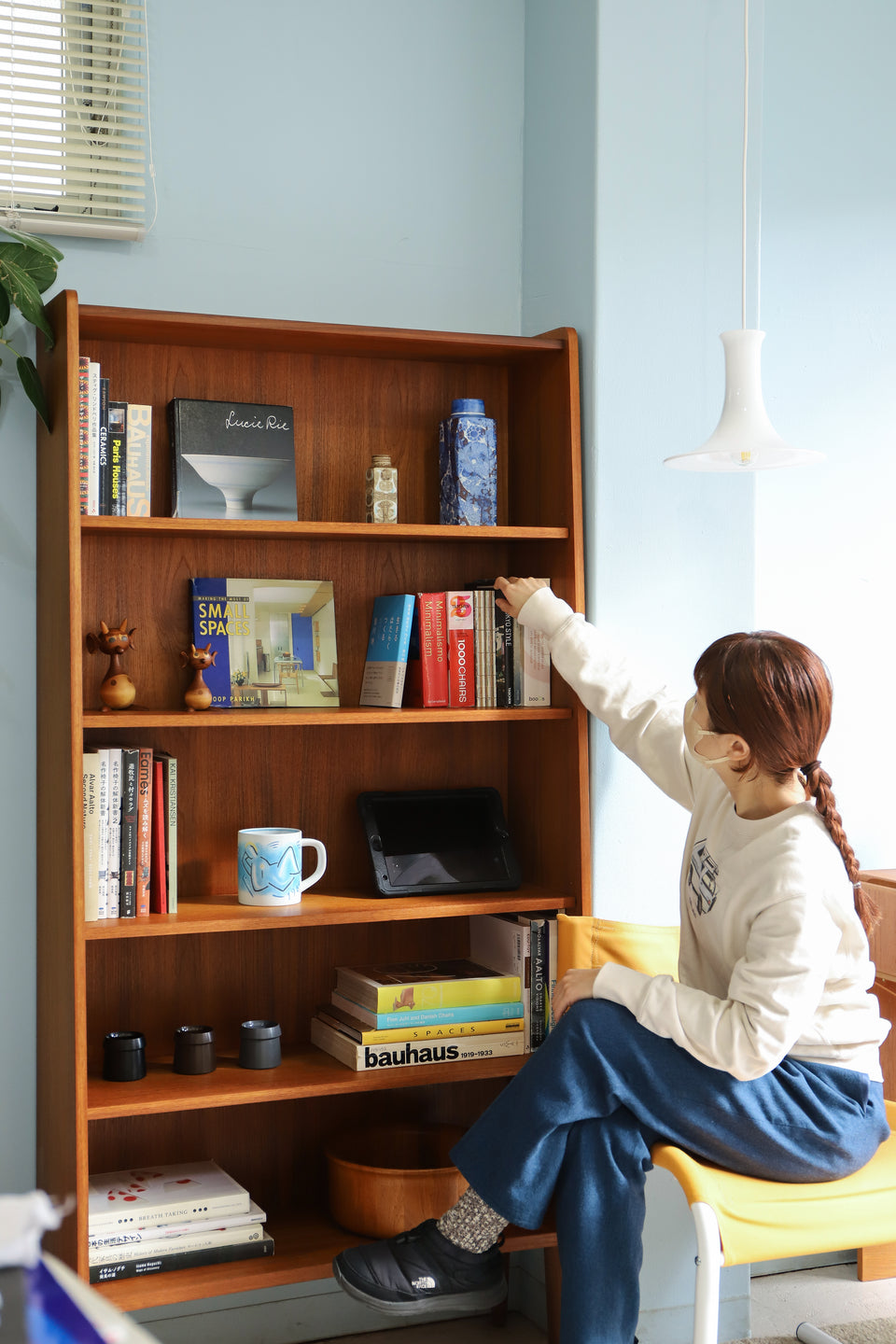 Bookcase High Shelf Danish Vintage/デンマークヴィンテージ ブックケース ハイシェルフ 本棚 チーク材 北欧家具