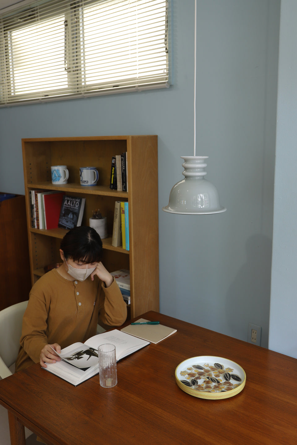 Holmegaard Pendant Light Kro Gray Danish Vintage/デンマークヴィンテージ ホルムガード ペンダントライト シセ・ヴェアナー 照明 北欧インテリア