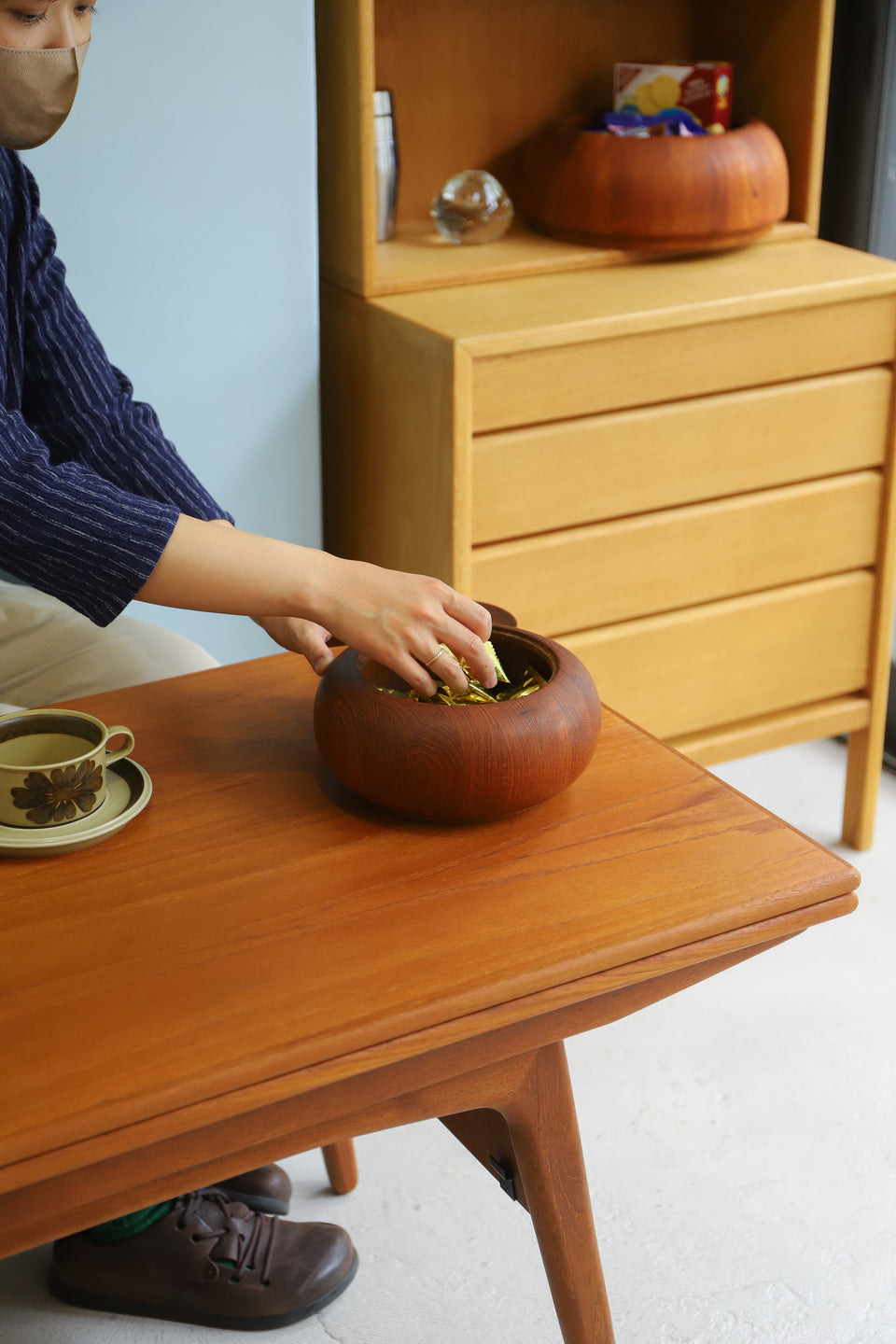 Teakwood Bowl Danish Vintage/デンマークヴィンテージ チークボウル 北欧インテリア