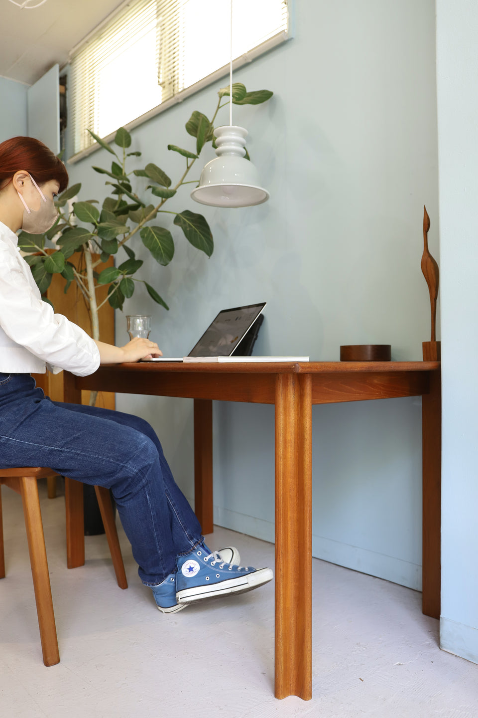 Vintage Dining Table Teakwood Scandinavian Design/ヴィンテージ ダイニングテーブル コンパクト チーク材 北欧デザイン
