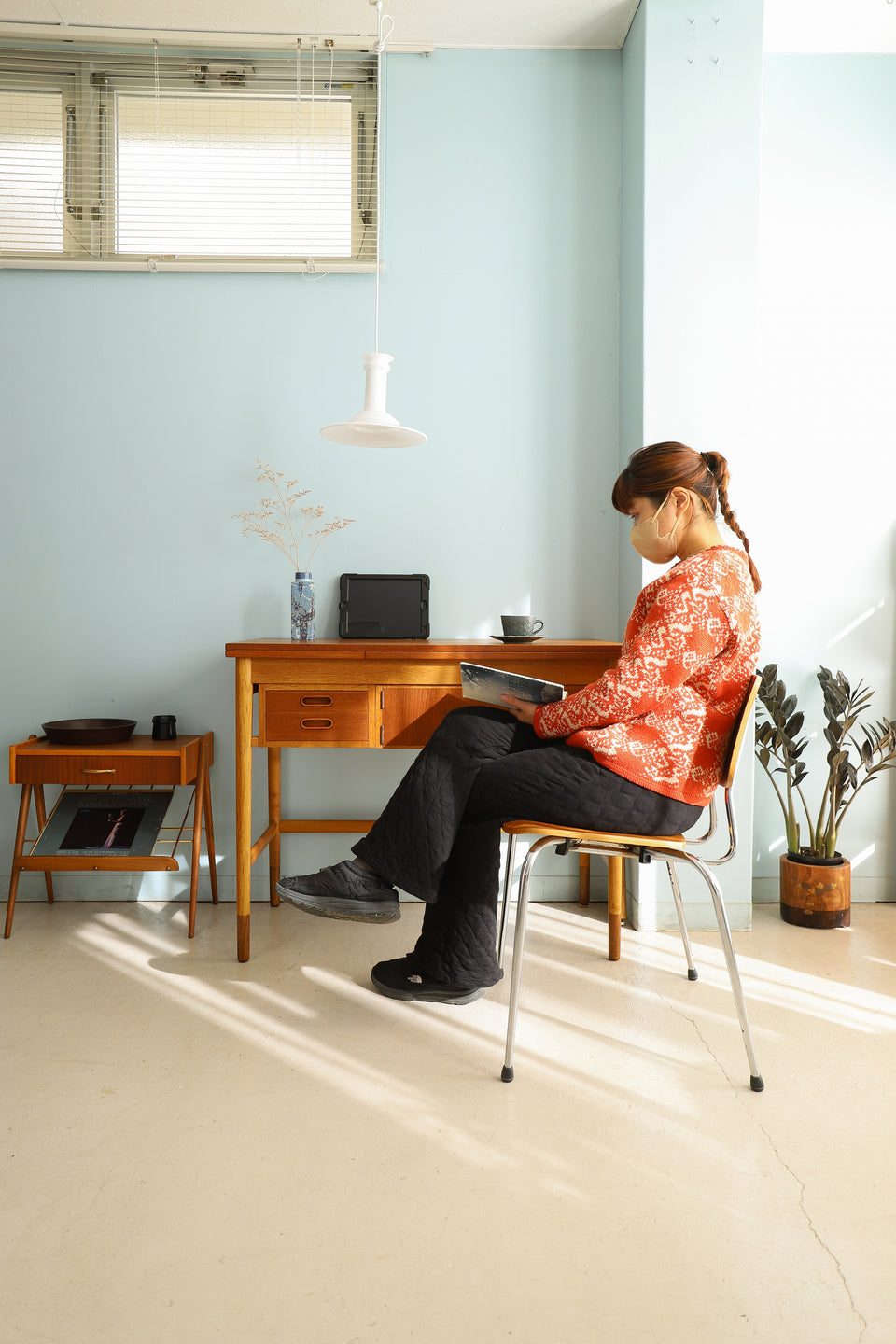 Danish Vintage Extension Desk/デンマークヴィンテージ エクステンションデスク 机 テーブル 北欧家具