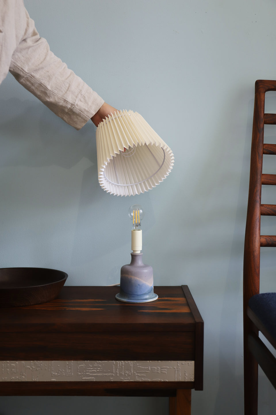 Danish Vintage Jette Hellerøe Table Lamp/デンマークヴィンテージ テーブルランプ イェテ・ヘレロエ 間接照明 北欧インテリア