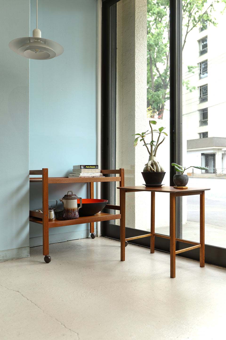 Danish Vintage Side Table Teak and Oak/デンマークヴィンテージ サイドテーブル 北欧家具