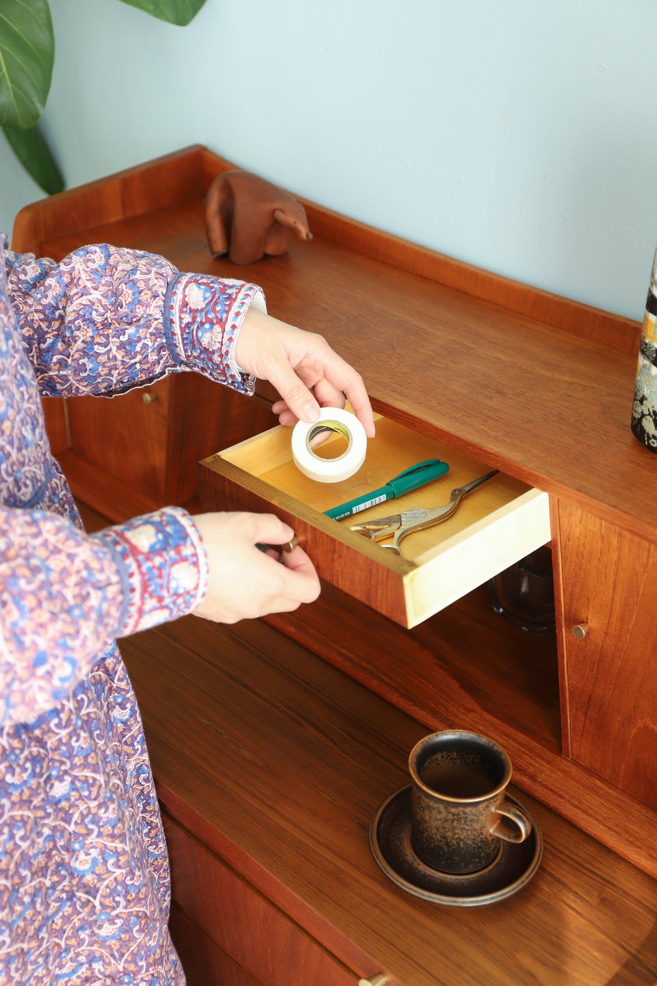 Bjerringbro Stolefabrik Teakwood Writing Bureau Danish Vintage/デンマークヴィンテージ ライティングビューロー チーク材 北欧家具