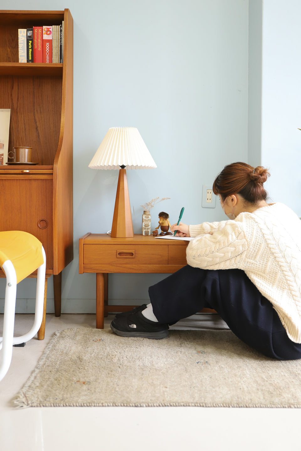 Swedish Vintage Glas & Trä Low Board Chest/スウェーデンヴィンテージ ローボード チェスト 北欧家具