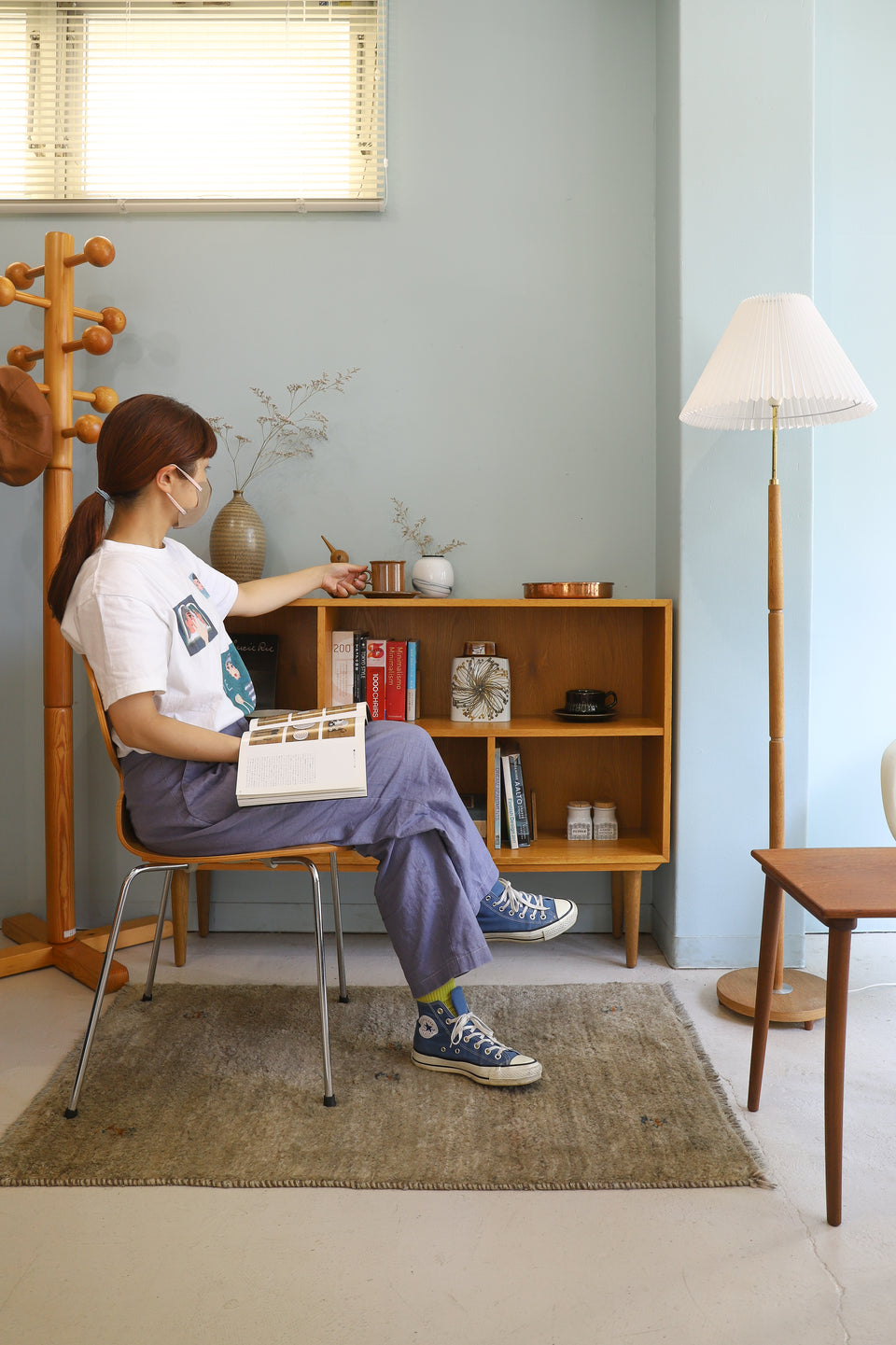 Oakwood Low Bookcase Danish Vintage/デンマークヴィンテージ ブックケース 本棚 シェルフ オーク材 北欧家具